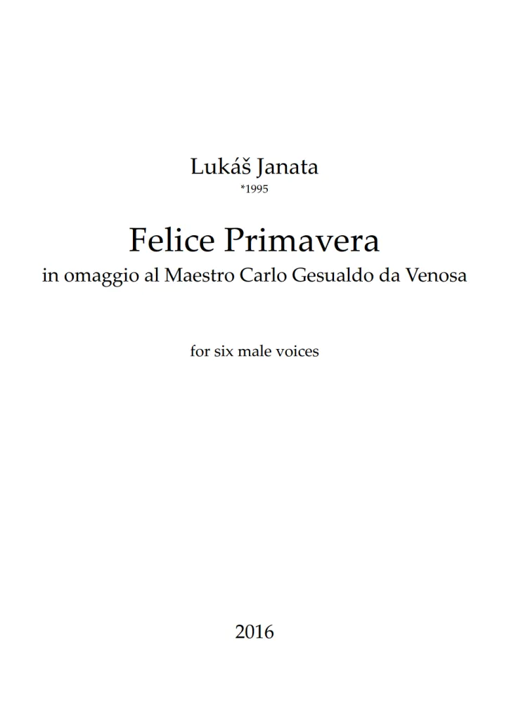 Felice primavera
