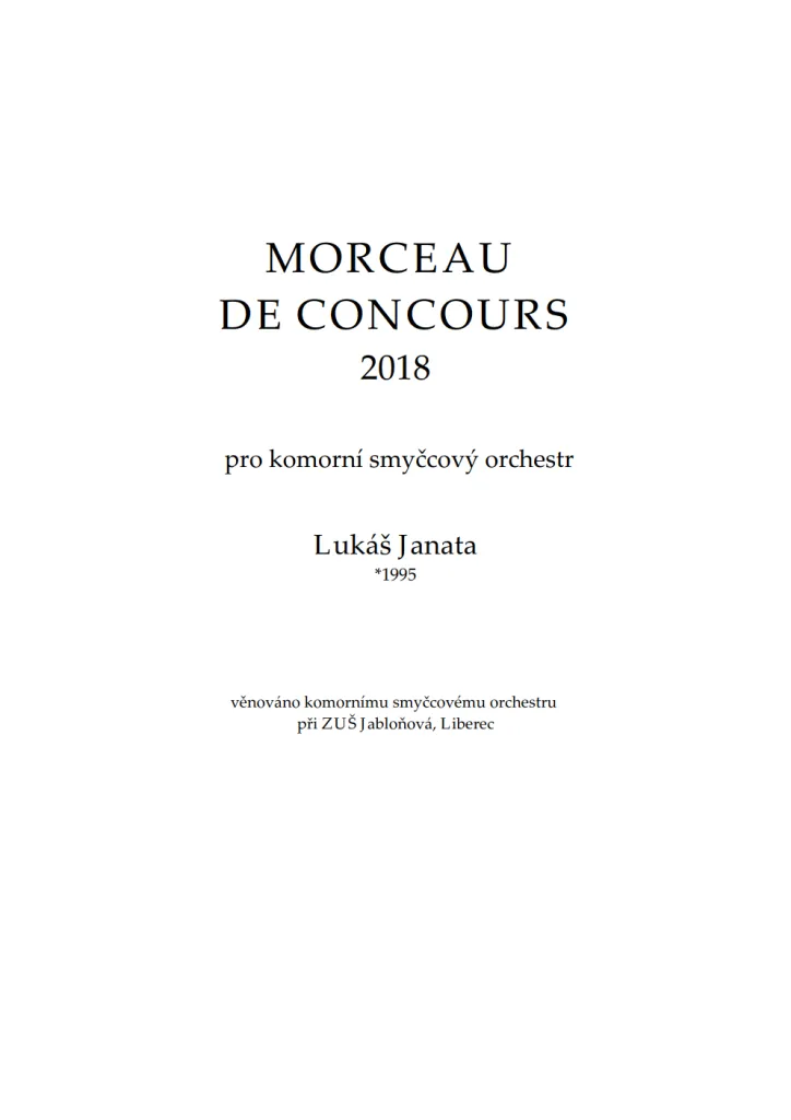 Morceau de Concours